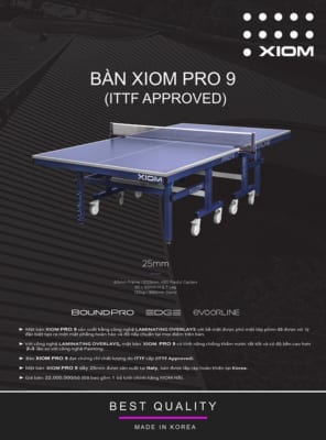 Bàn bóng bàn Xiom Pro 9 NEW