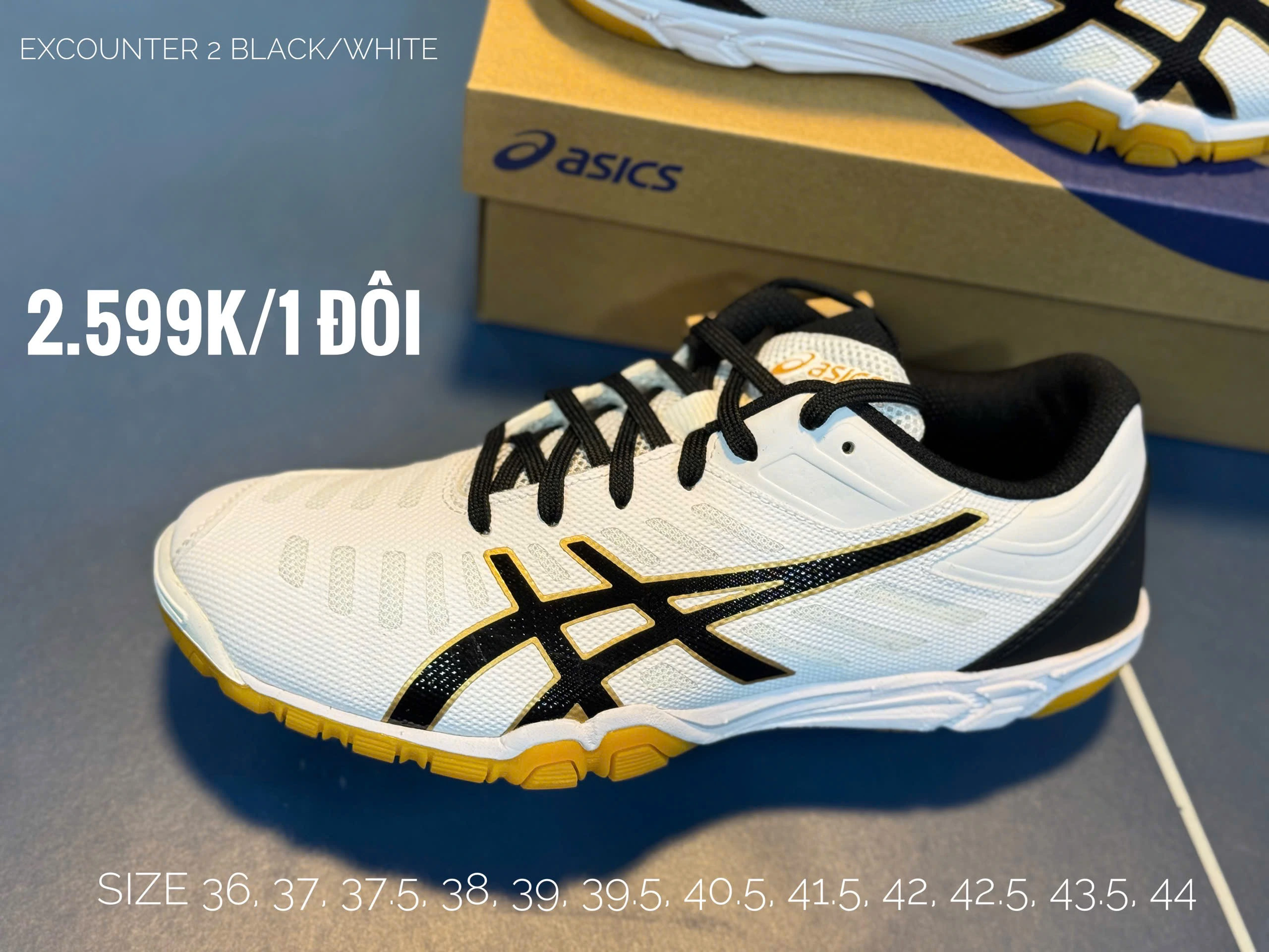 giay asics attack excouter 2 white black 5 giay asics attack excouter 2 white black 5